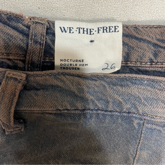 NWT New $248 Free People Nocturne Double Hem Trouser Jeans Size 26 - Picture 8 of 13